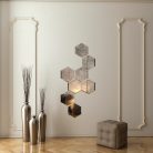 Set Oglinda Antichizata cu fazeta, forma hexagon