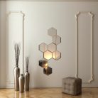 Set Oglinda cu fazeta, forma hexagon