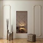 Panou din Oglinda Bronze cu fazeta, 200 x 100 cm