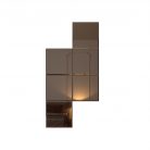 Set Oglinda Bronze cu fazeta 20 mm contur, forma patrata