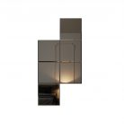 Set Oglinda GRI cu fazeta 20 mm contur, forma patrata