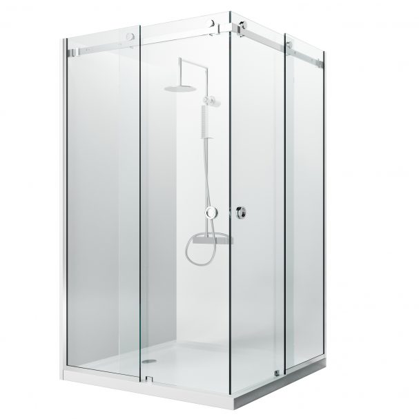Cabina dus culisanta la 90 de grade float