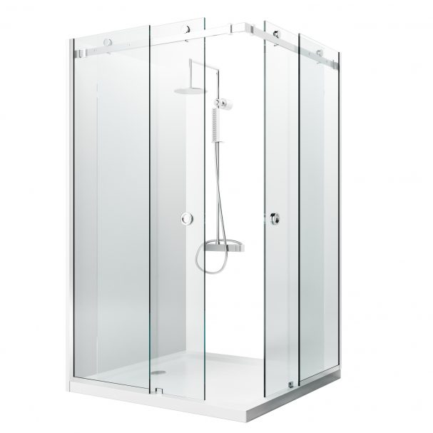 Cabina dus culisanta la 90 de grade float