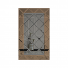 Oglinda Fazeta 1125 x 1875 Gri cu perimetru Bronze