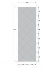 Oglinda Fazeta 750 x 2250 Gri