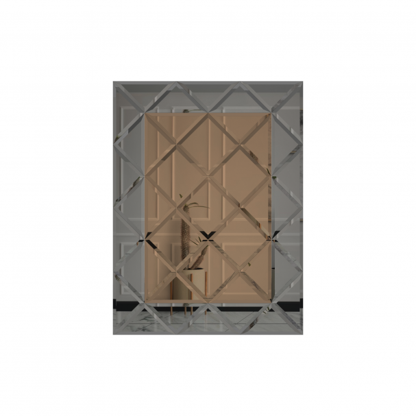 Oglinda Fazeta 1125 x 1500 Bronze cu perimetru Gri