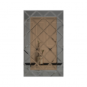 Oglinda Fazeta 1125 x 1875 Bronze cu perimetru Gri