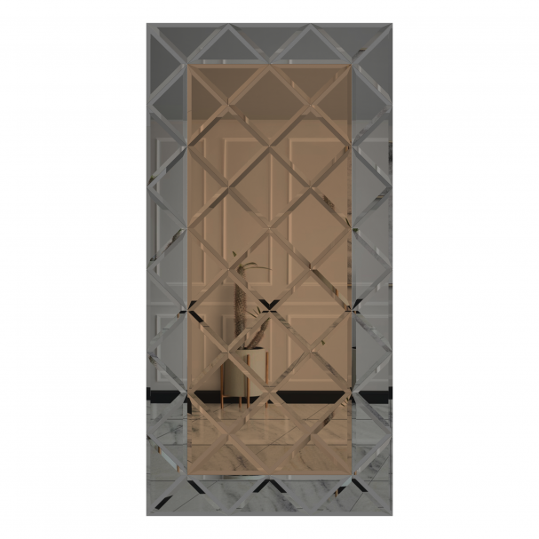 Oglinda Fazeta 1125 x 2250 Bronze cu perimetru Gri