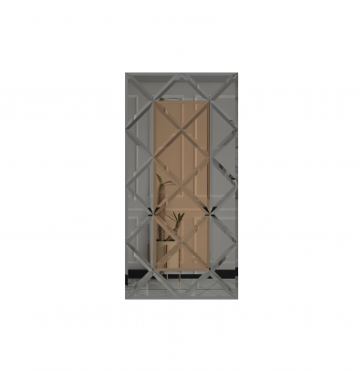 Oglinda Fazeta 750 x 1500 Bronze cu perimetru Gri