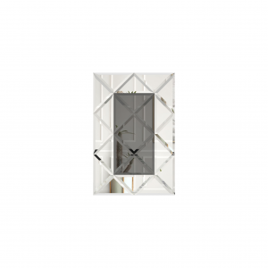 Oglinda Fazeta 750 x 1125 Gri cu perimetru Argintiu