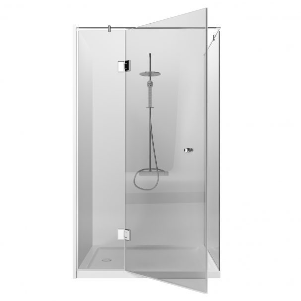 Cabina dus la 90 de grade model Aquara Gri
