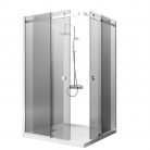Cabina dus culisanta la 90 de grade gri